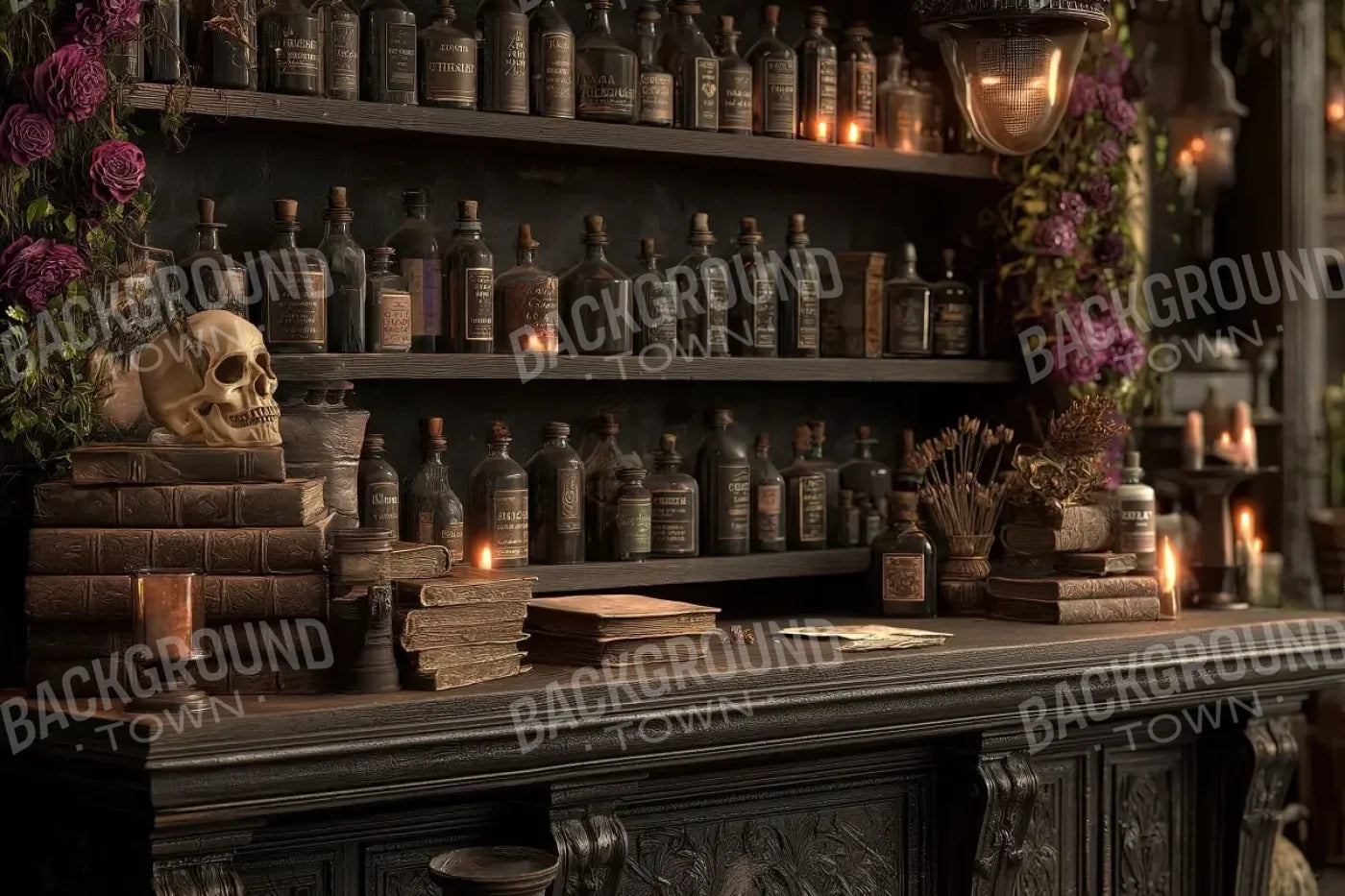 Welcome To The Apothecary 12’x8’ UltraCloth (144 x 96 inch) Backdrop