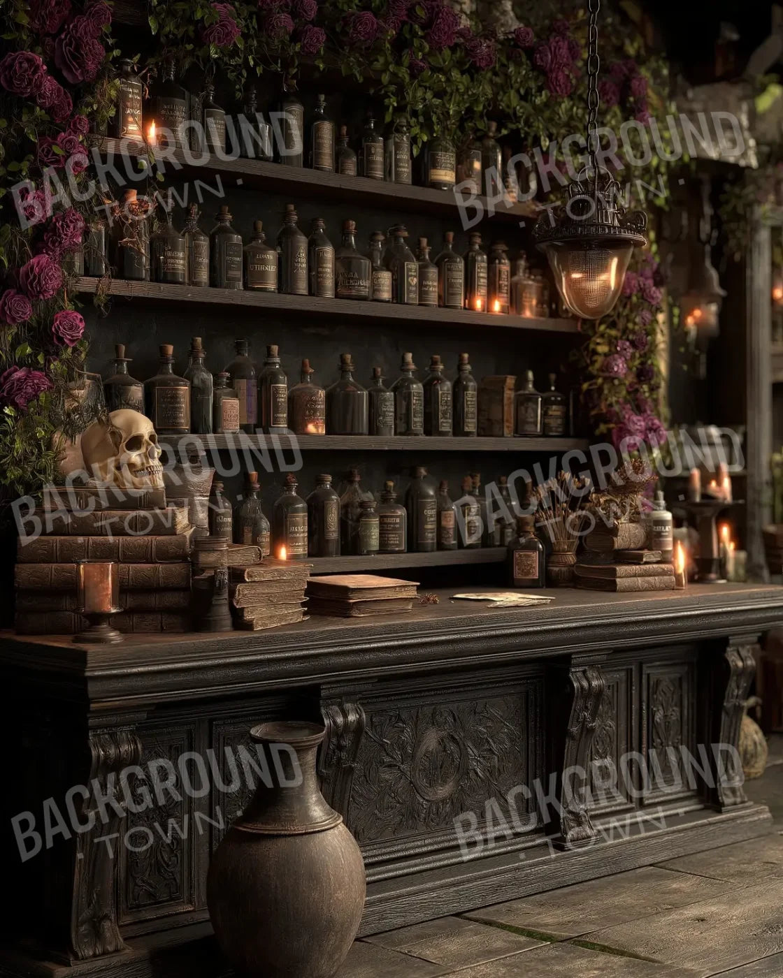 Welcome To The Apothecary 8’x10’ Fleece (96 x 120 inch) Backdrop