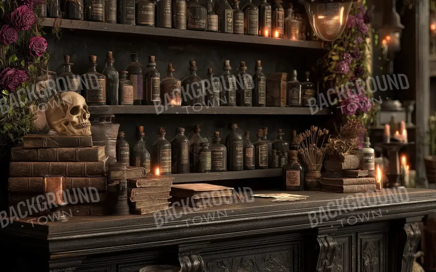 Welcome To The Apothecary 8’x5’ UltraCloth (96 x 60 inch) Backdrop