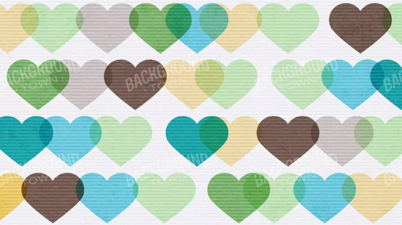 When Hearts Collide 14X8 Ultracloth ( 168 X 96 Inch ) Backdrop