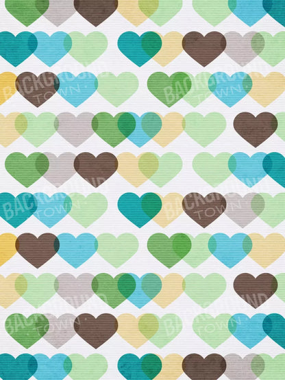 When Hearts Collide 5X68 Fleece ( 60 X 80 Inch ) Backdrop
