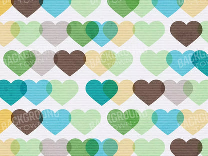 When Hearts Collide 68X5 Fleece ( 80 X 60 Inch ) Backdrop