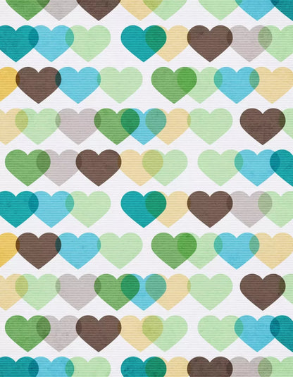 When Hearts Collide 6X8 Fleece ( 72 X 96 Inch ) Backdrop