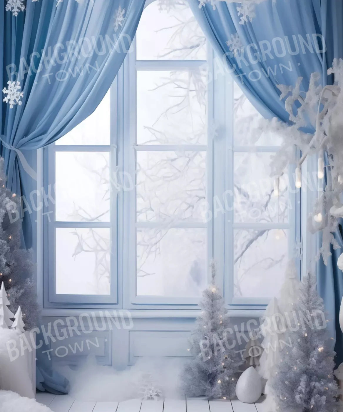 White And Blue Window 2.2 10X12 Ultracloth ( 120 X 144 Inch ) Backdrop