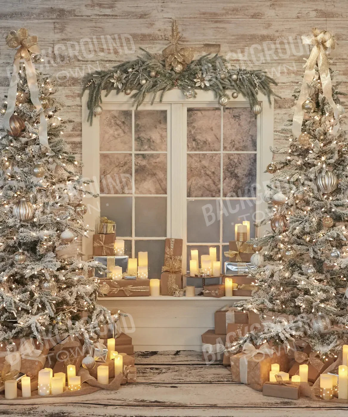 White Christmas 10’x12’ UltraCloth (120 x 144 inch) Backdrop