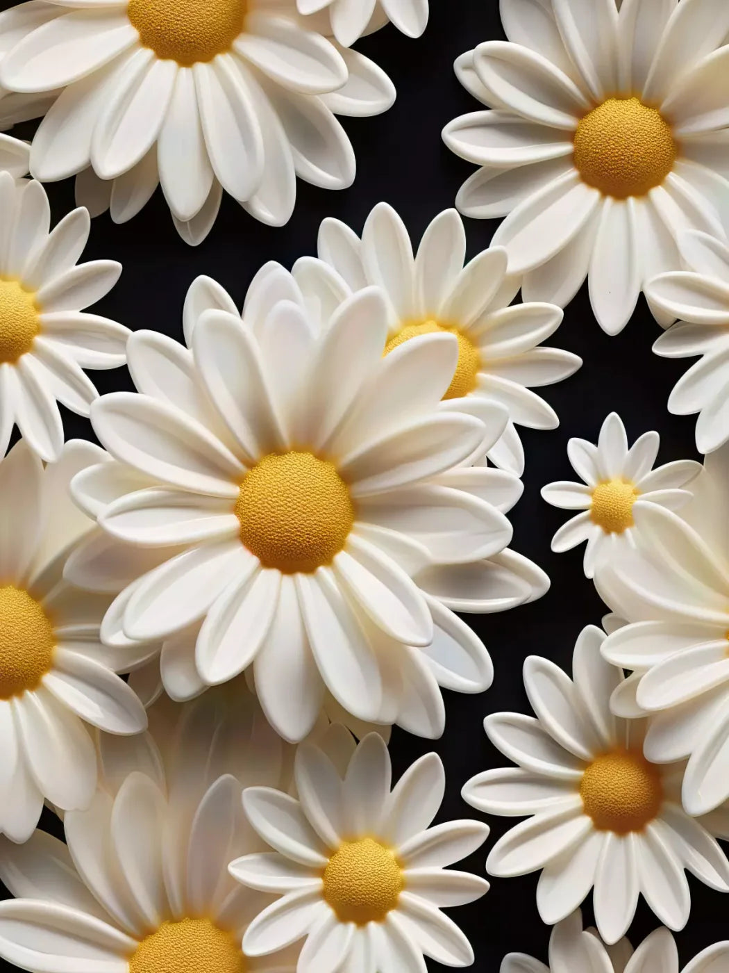 White Daisy Ii 5X68 Fleece ( 60 X 80 Inch ) Backdrop