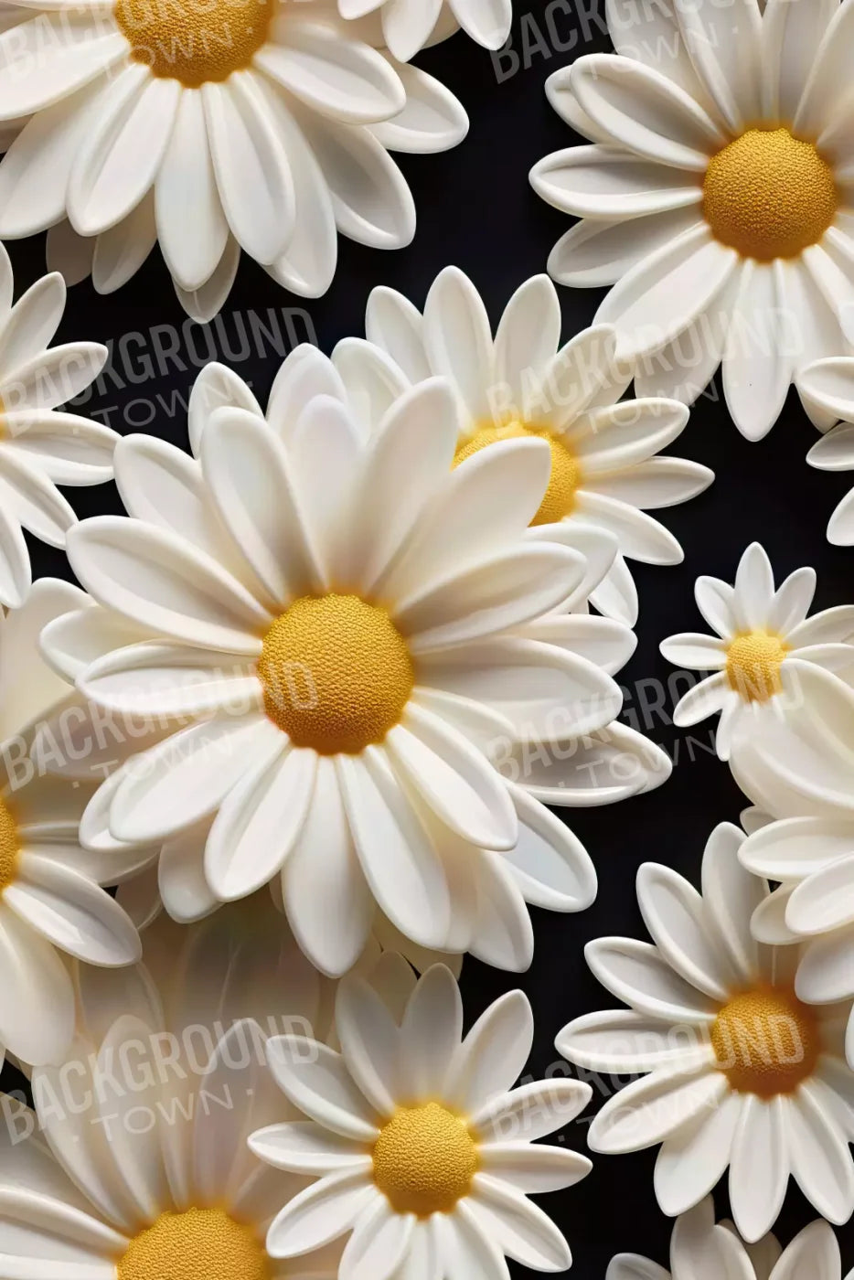 White Daisy Ii 8X12 Ultracloth ( 96 X 144 Inch ) Backdrop