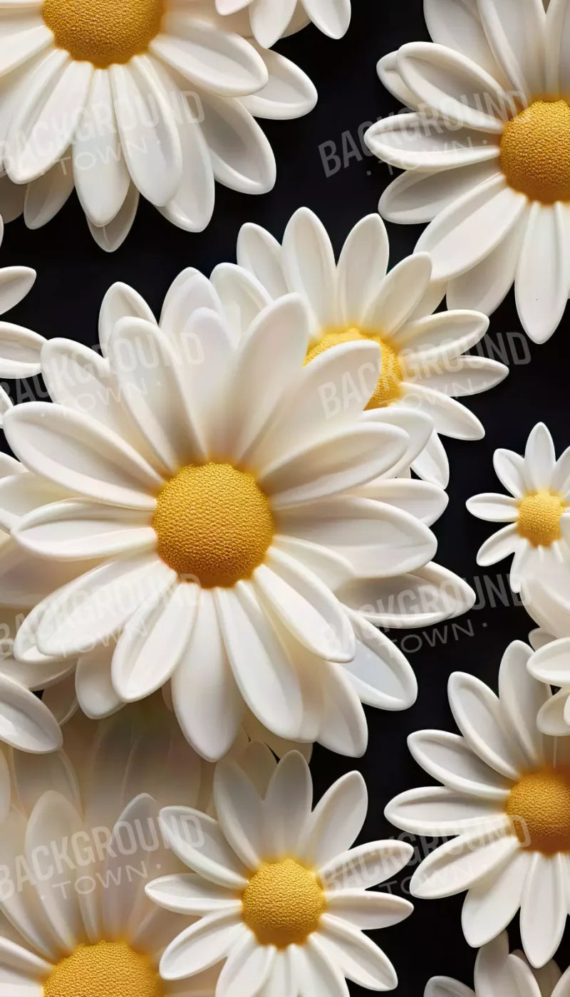 White Daisy Ii 8X14 Ultracloth ( 96 X 168 Inch ) Backdrop