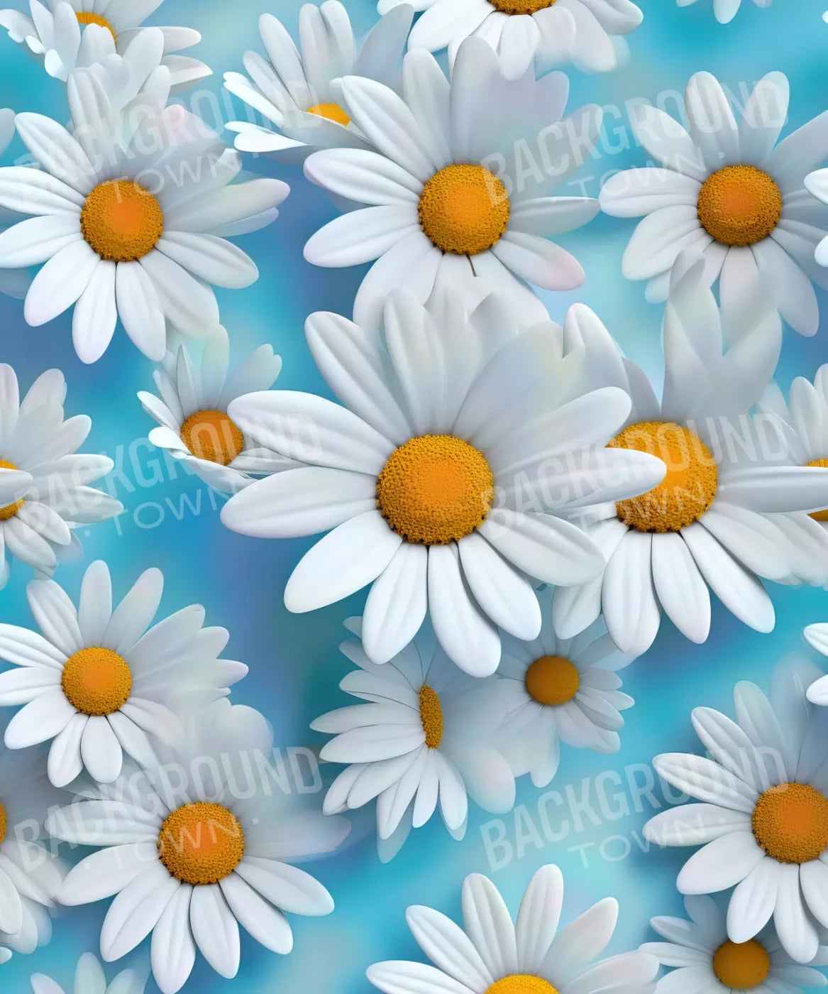 White Daisy Iii 10X12 Ultracloth ( 120 X 144 Inch ) Backdrop