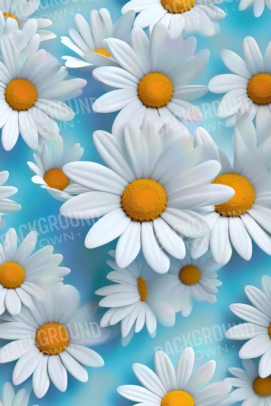 White Daisy Iii 8X12 Ultracloth ( 96 X 144 Inch ) Backdrop