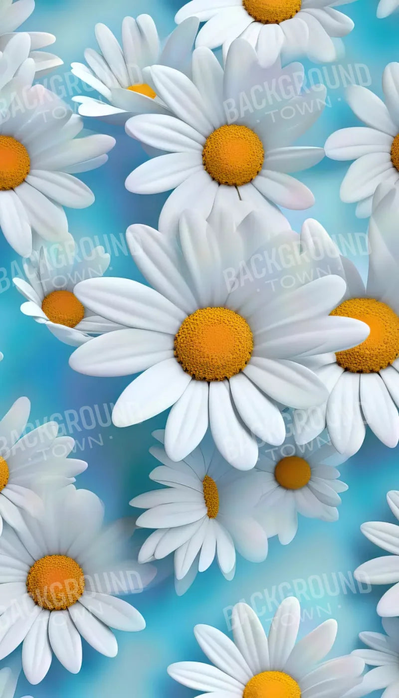 White Daisy Iii 8X14 Ultracloth ( 96 X 168 Inch ) Backdrop