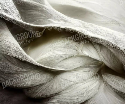 White Feathers 5X42 Fleece ( 60 X 50 Inch ) Backdrop