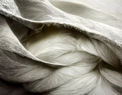 White Feathers 8X6 Fleece ( 96 X 72 Inch ) Backdrop