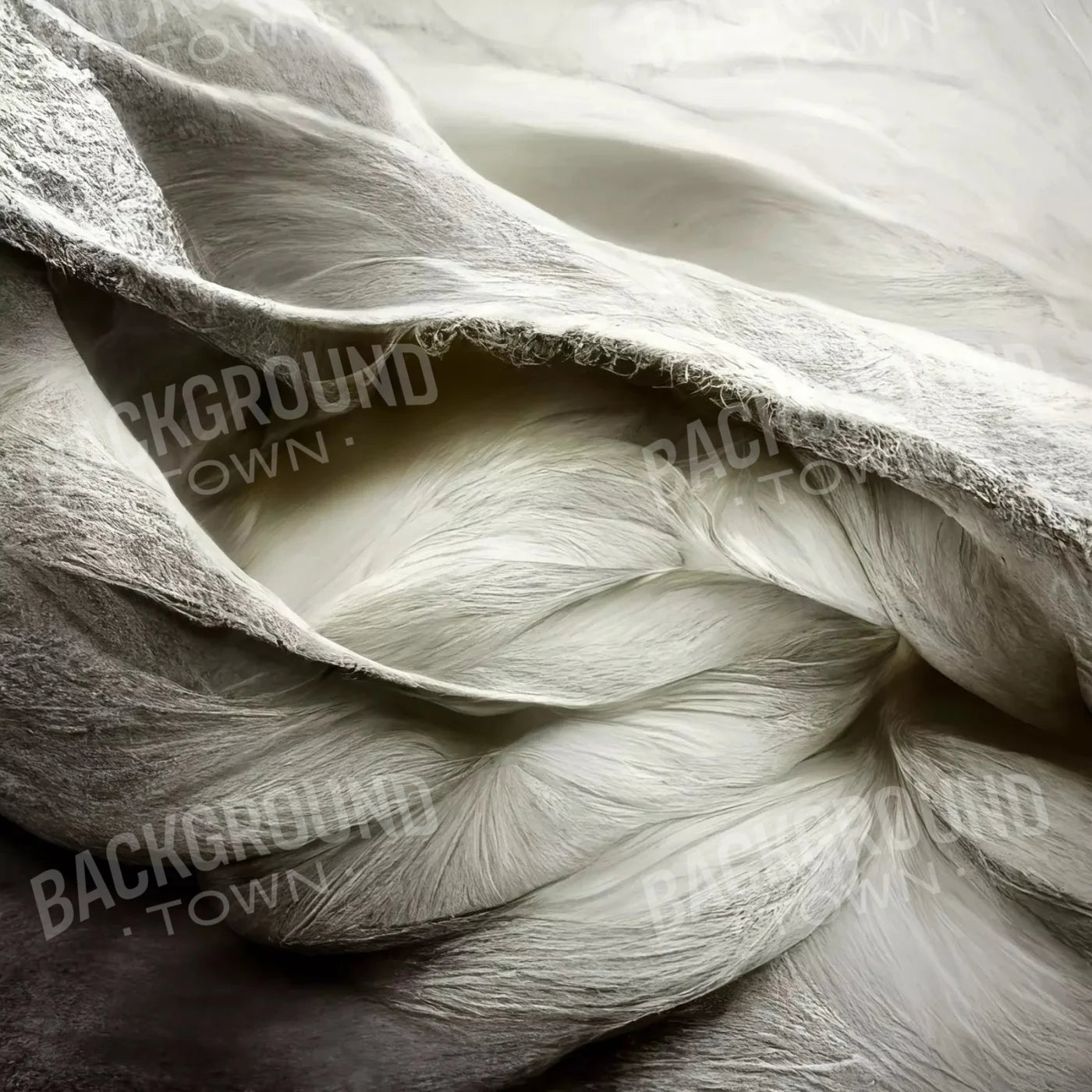 White Feathers 8X8 Fleece ( 96 X Inch ) Backdrop