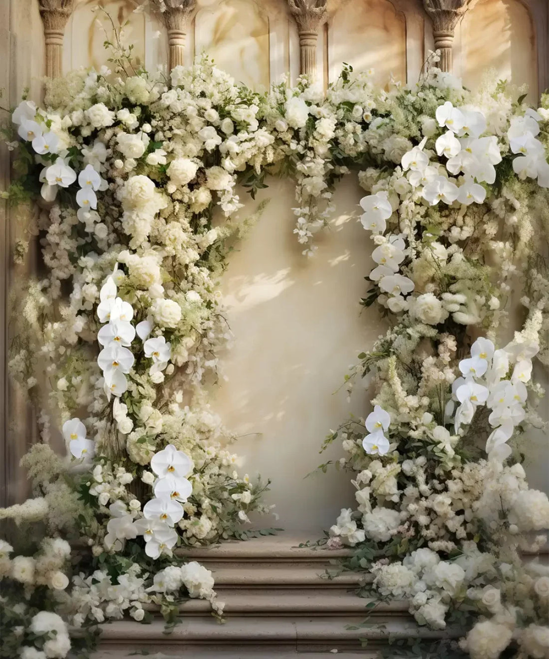 White Boudoir Backdrop for Photography