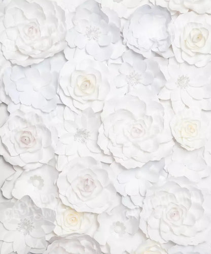 White Floral Backdrop for Photography