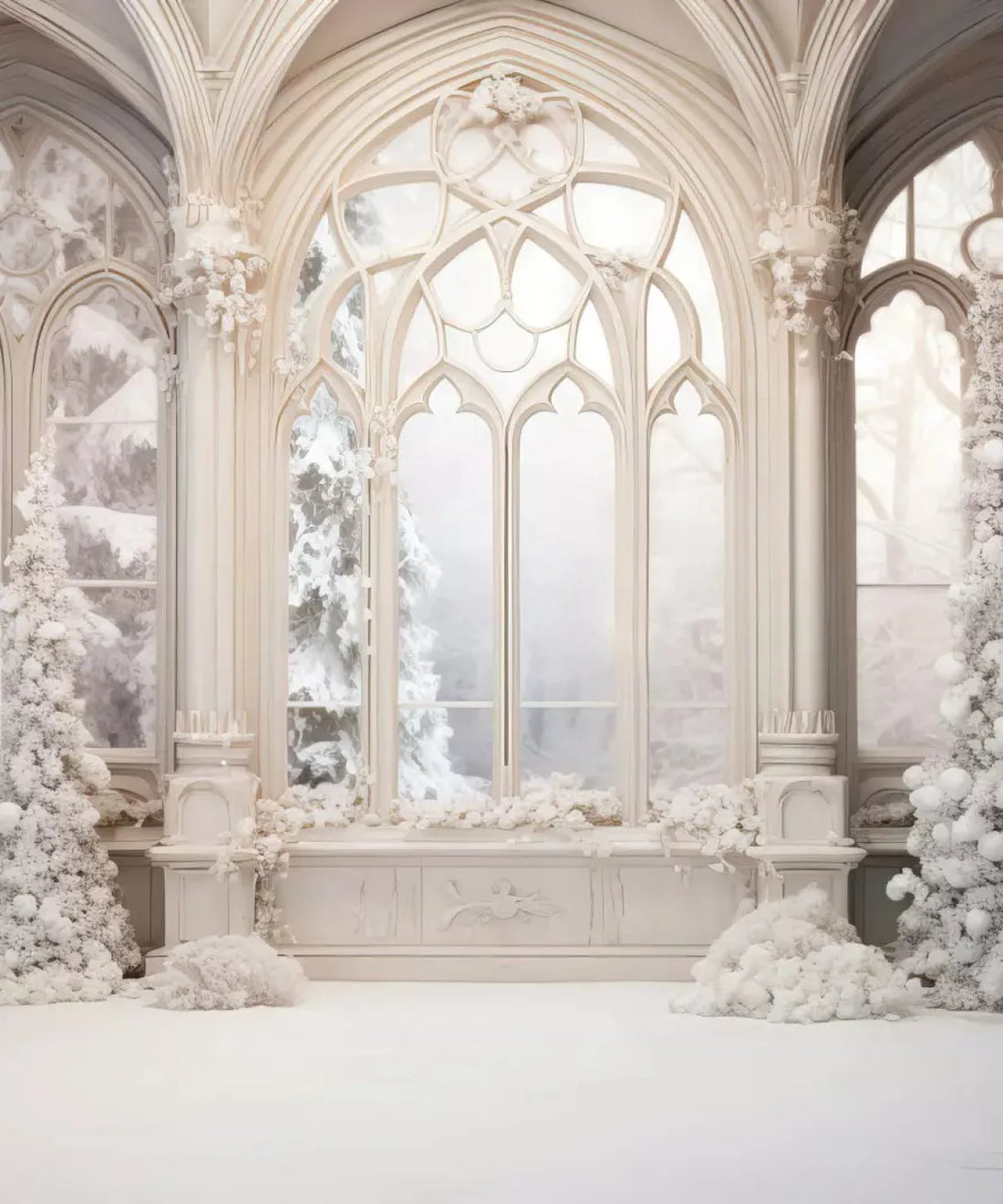 Christmas Holiday Ballroom  Backdrop for Photography