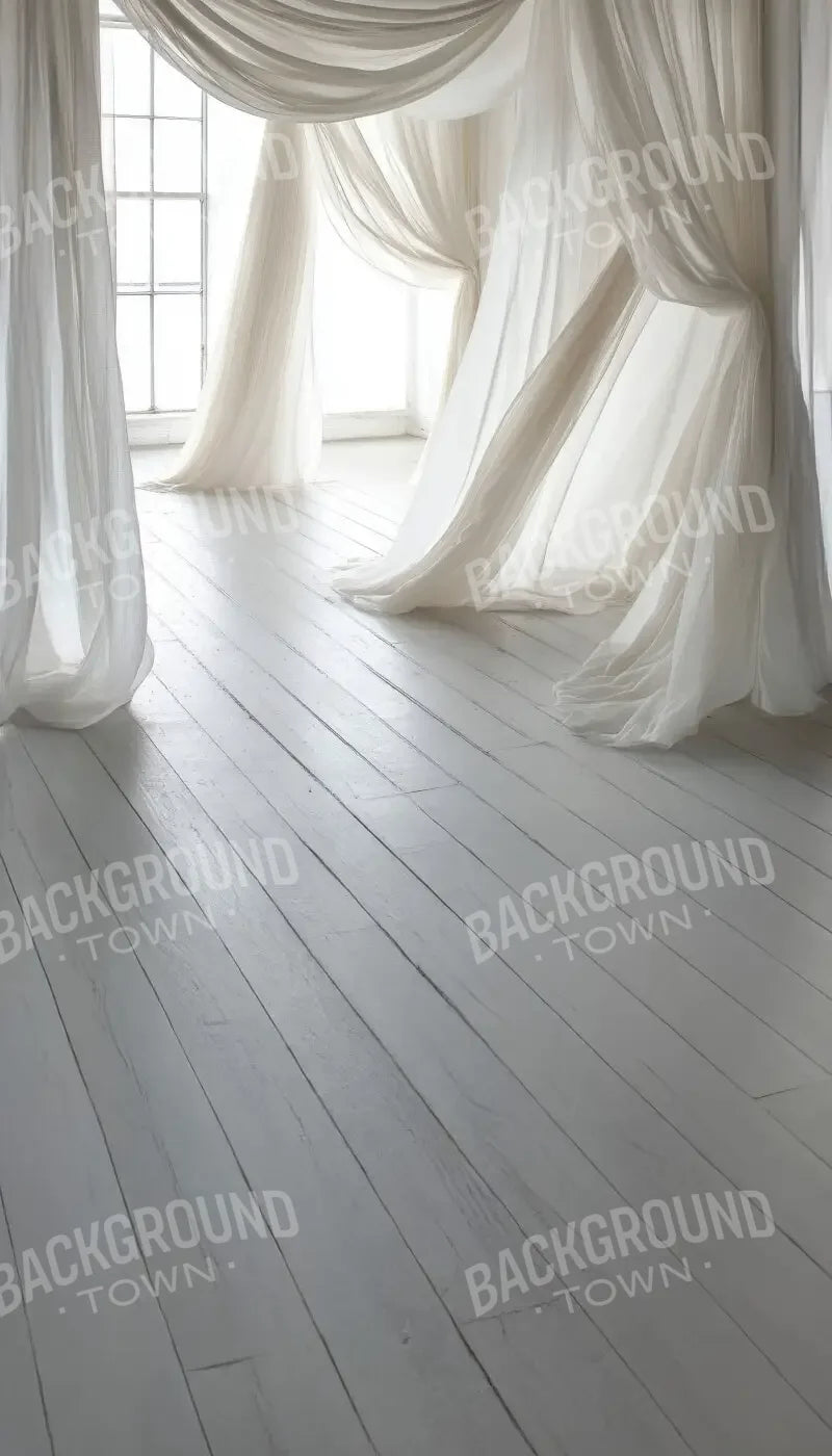 White Sheer Drapery Sweep 8’x14’ UltraCloth for Westcott X-Drop Pro (96 x 168 inch) Backdrop