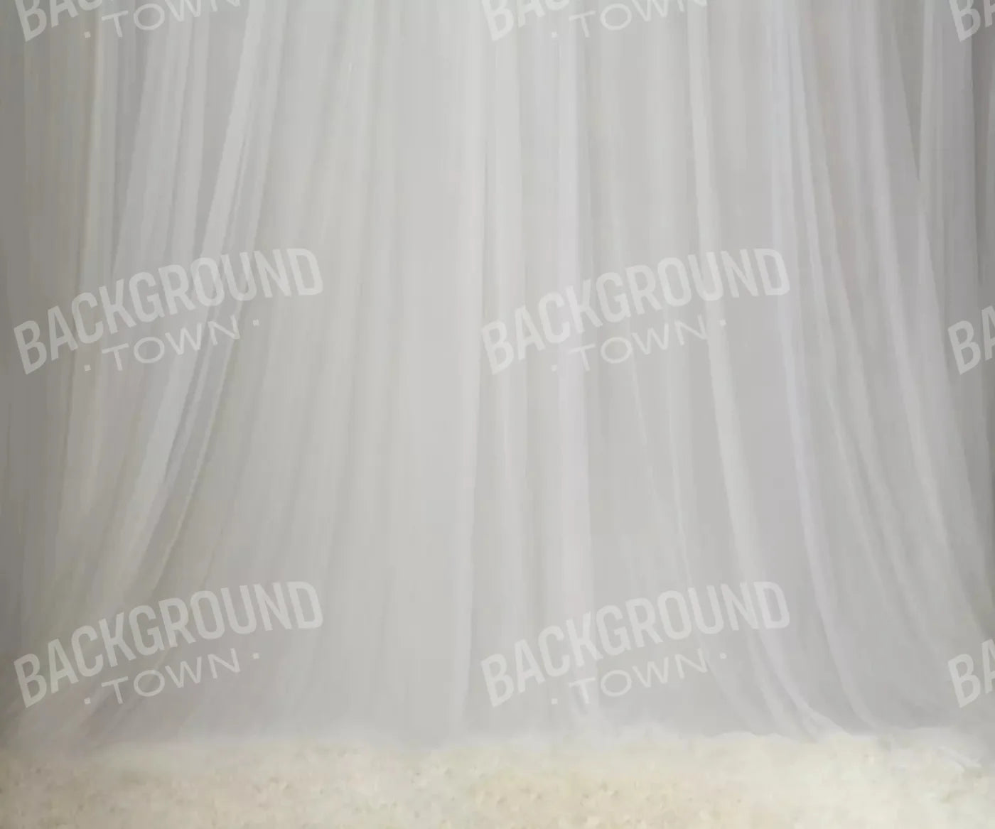 White Sheers 5X42 Fleece ( 60 X 50 Inch ) Backdrop