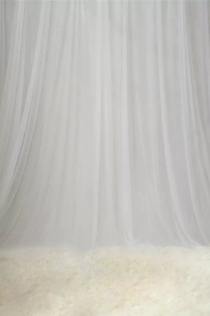 White Sheers 5X8 Ultracloth ( 60 X 96 Inch ) Backdrop