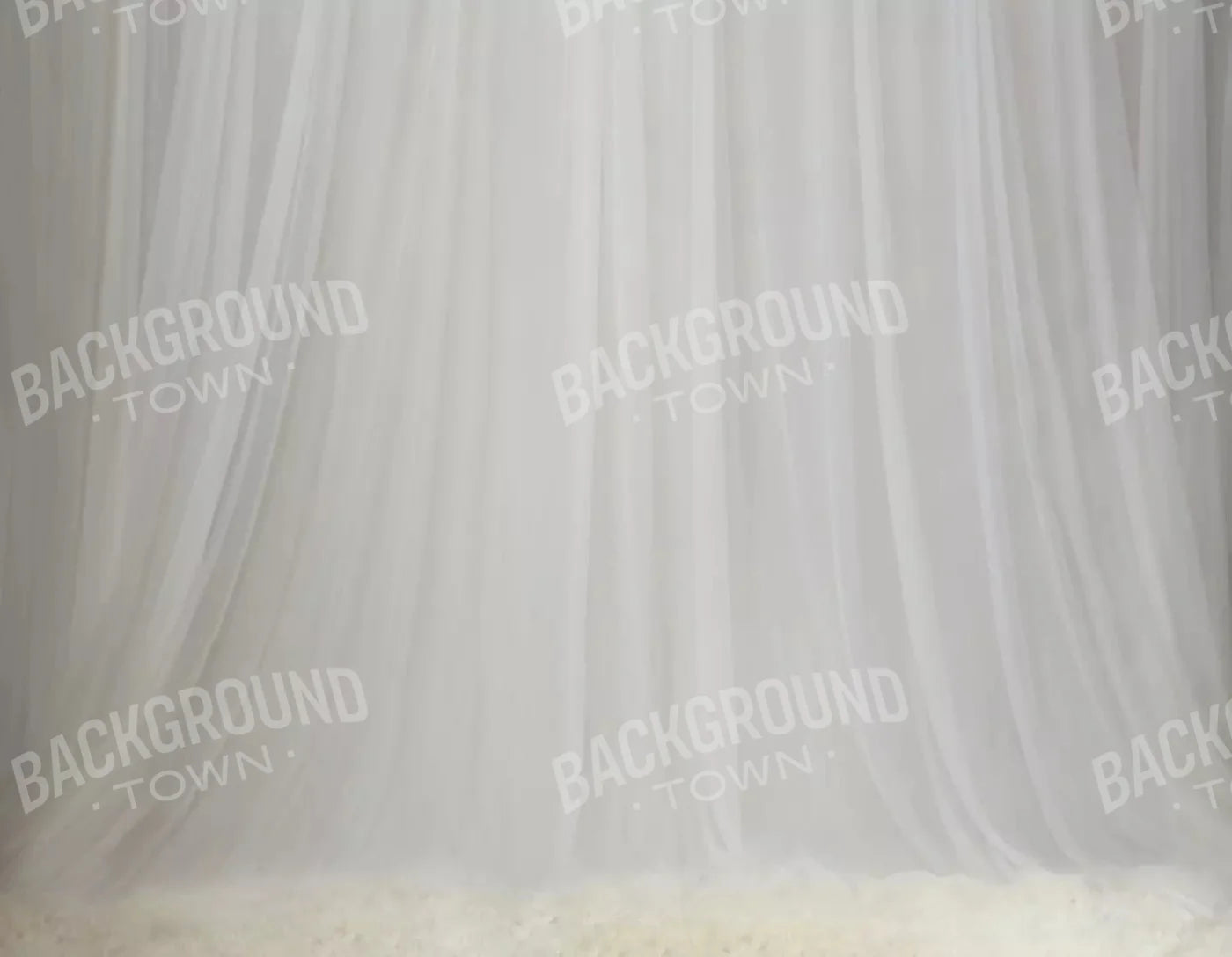 White Sheers 8X6 Fleece ( 96 X 72 Inch ) Backdrop