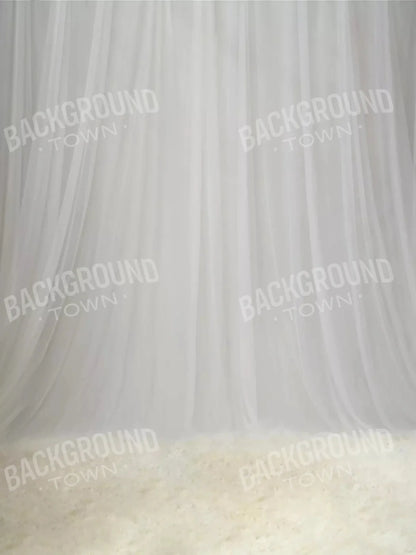 White Sheers 8X10 Fleece ( 96 X 120 Inch ) Backdrop