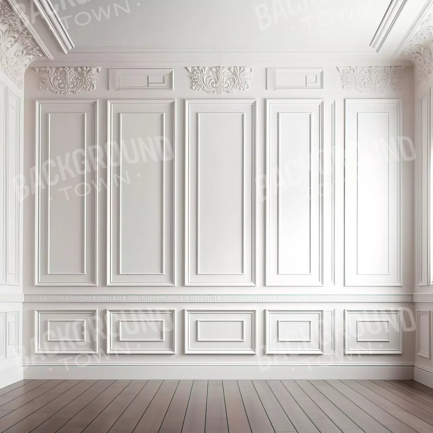 White Simple Ballroom 10X10 Ultracloth ( 120 X Inch ) Backdrop