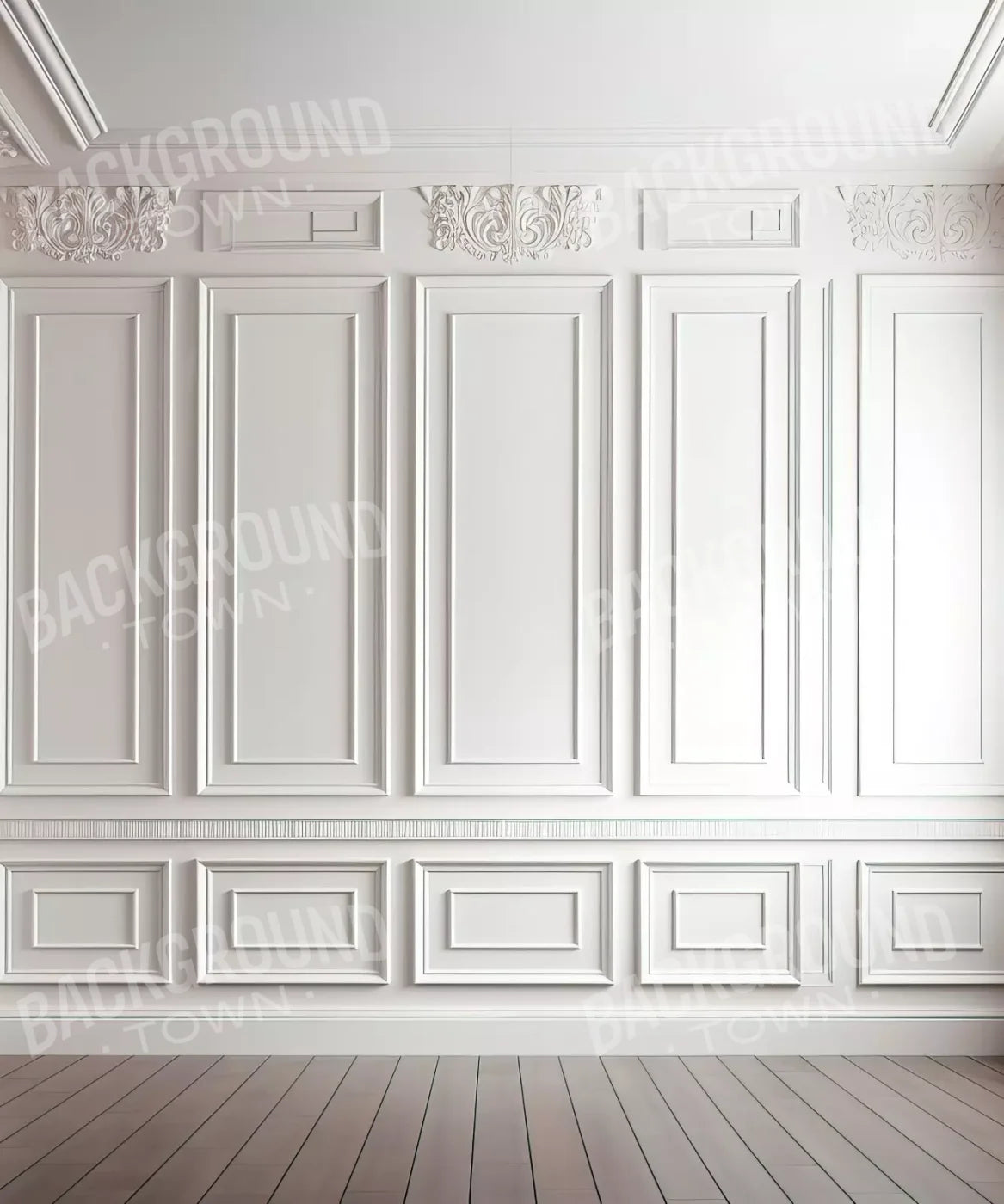 White Simple Ballroom 10X12 Ultracloth ( 120 X 144 Inch ) Backdrop
