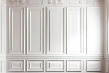 White Simple Ballroom 12X8 Ultracloth ( 144 X 96 Inch ) Backdrop