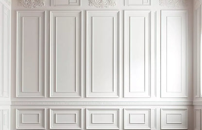 White Simple Ballroom 14X9 Ultracloth ( 168 X 108 Inch ) Backdrop
