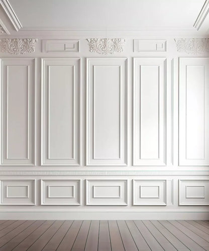 White Al Design Backdrop for Photography