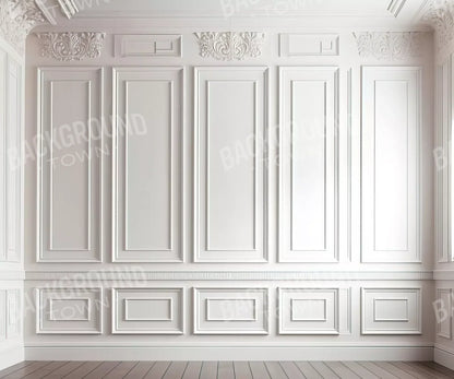 White Simple Ballroom 5X42 Fleece ( 60 X 50 Inch ) Backdrop