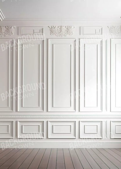 White Simple Ballroom 5X7 Ultracloth ( 60 X 84 Inch ) Backdrop