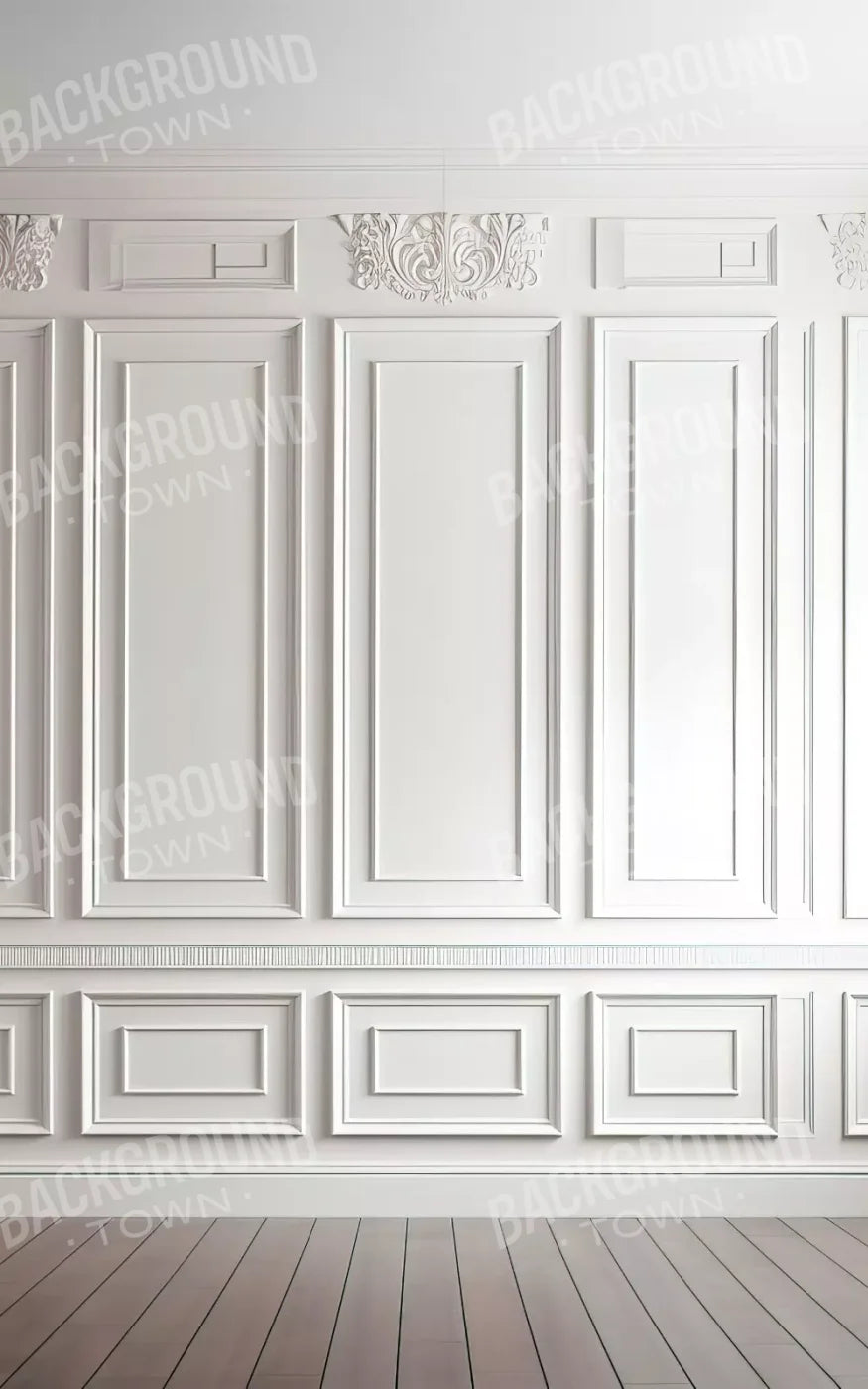 White Simple Ballroom 5X8 Ultracloth ( 60 X 96 Inch ) Backdrop