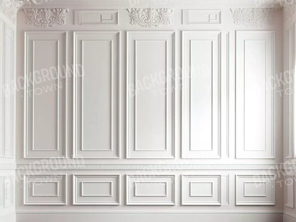 White Simple Ballroom 68X5 Fleece ( 80 X 60 Inch ) Backdrop