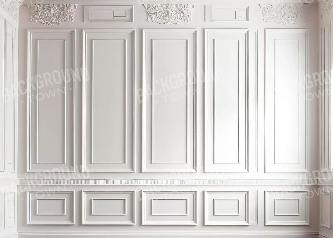 White Simple Ballroom 7X5 Ultracloth ( 84 X 60 Inch ) Backdrop