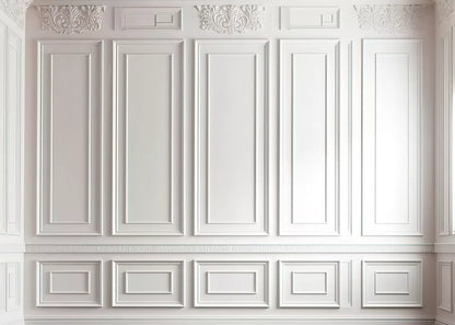 White Simple Ballroom 7X5 Ultracloth ( 84 X 60 Inch ) Backdrop