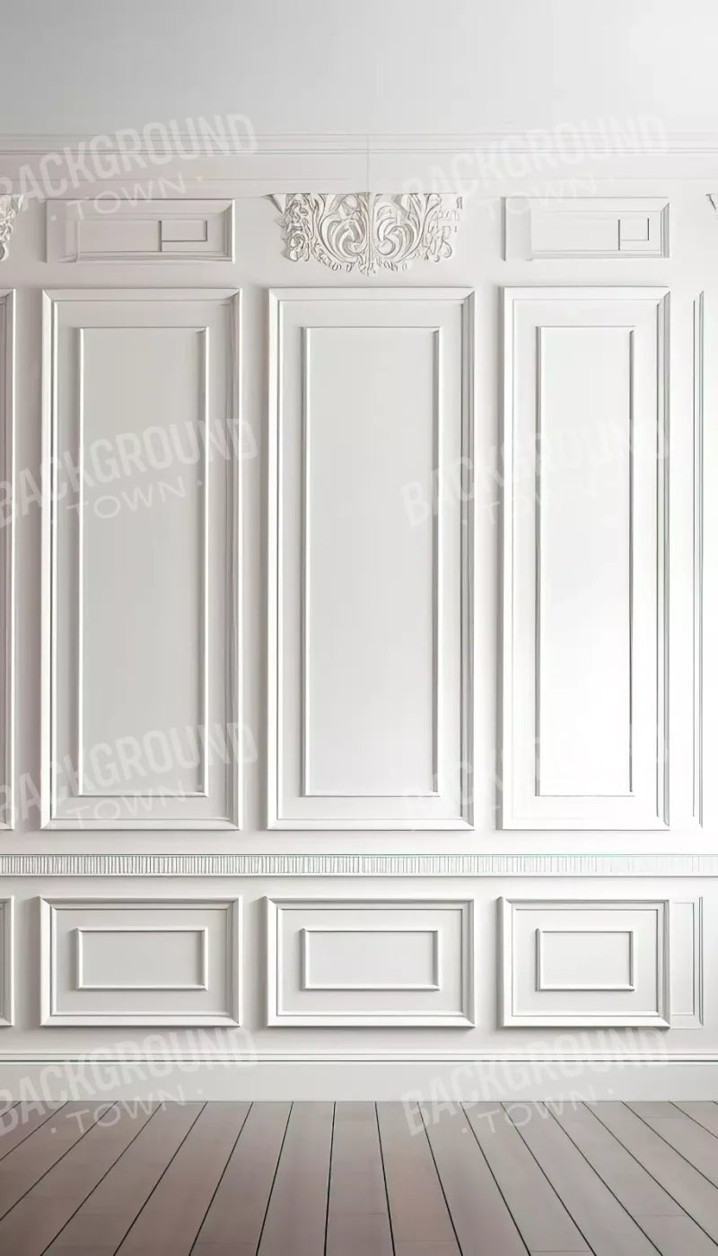 White Simple Ballroom 8X14 Ultracloth ( 96 X 168 Inch ) Backdrop