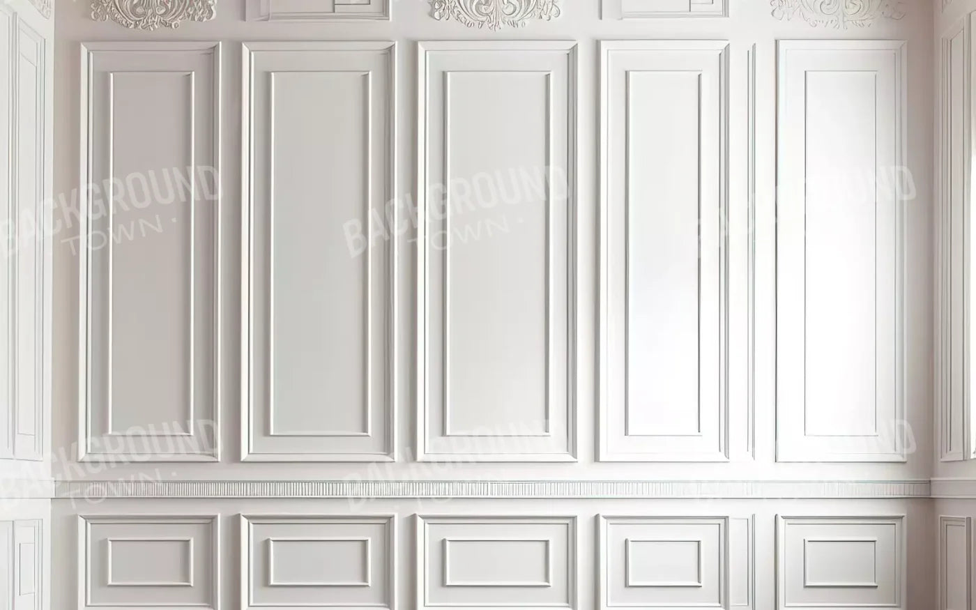 White Simple Ballroom 8X5 Ultracloth ( 96 X 60 Inch ) Backdrop