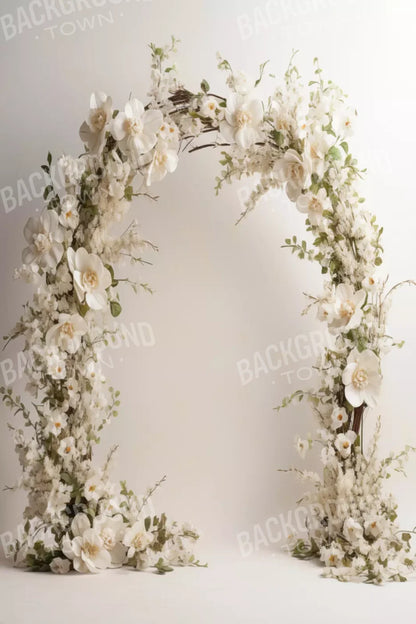 White Studio Floral Arch 8’X12’ Ultracloth (96 X 144 Inch) Backdrop