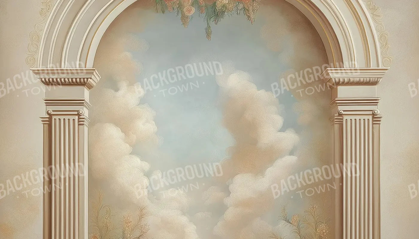 White Wall Archway 14’x8’ UltraCloth (168 x 96 inch) Backdrop