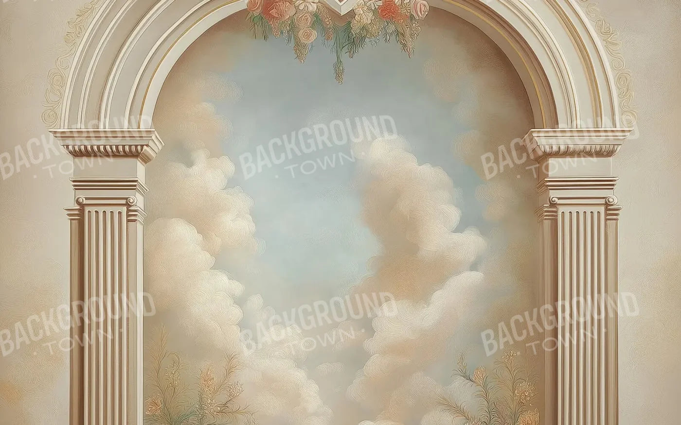 White Wall Archway 16’x10’ UltraCloth (192 x 120 inch) Backdrop