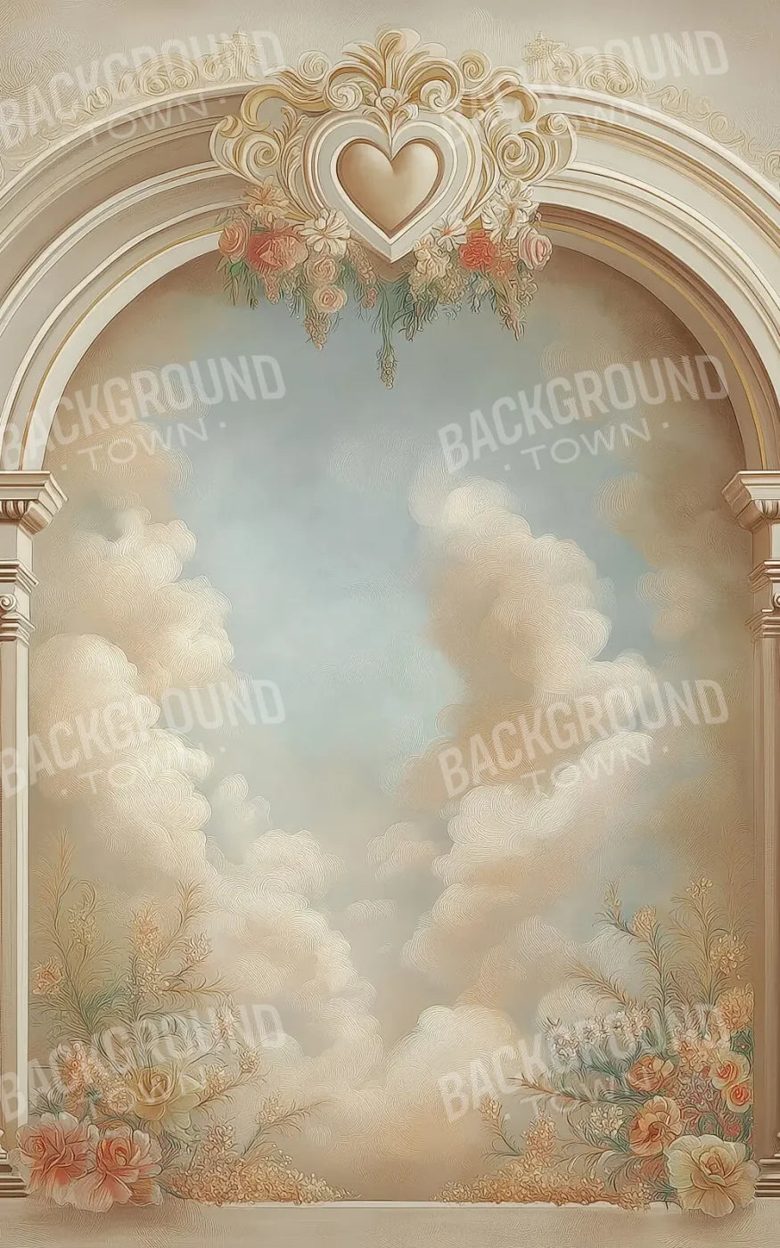 White Wall Archway 5’x8’ UltraCloth (60 x 96 inch) Backdrop