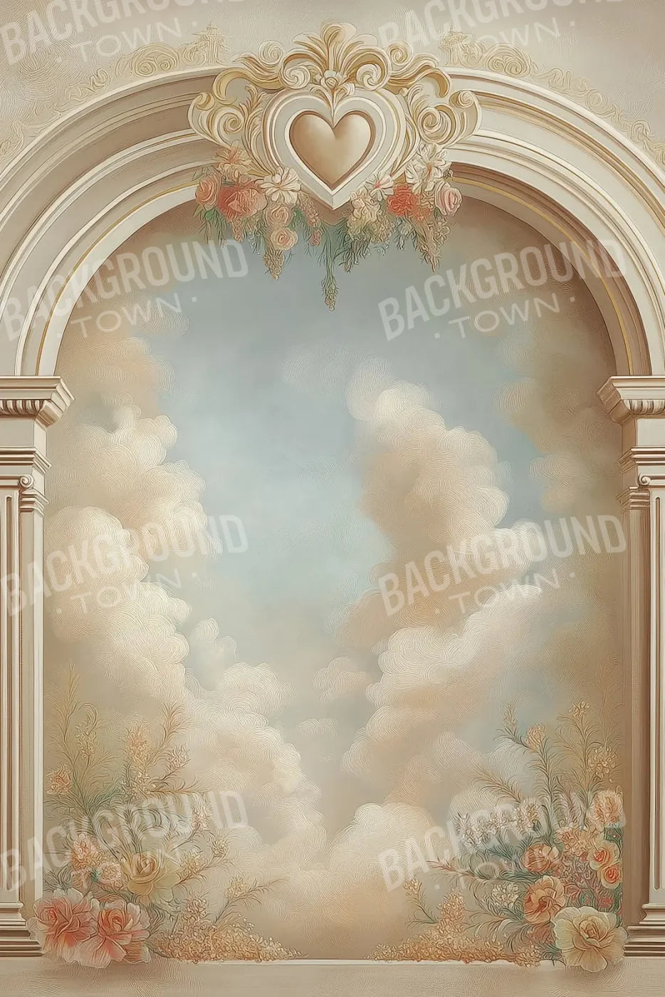 White Wall Archway 8’x12’ UltraCloth (96 x 144 inch) Backdrop