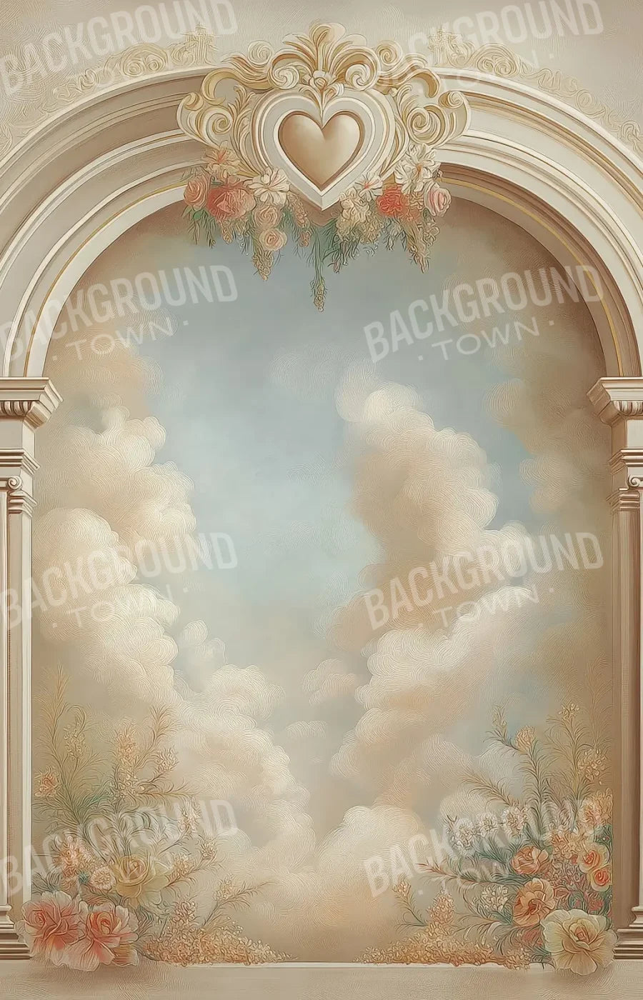 White Wall Archway 9’x14’ UltraCloth (108 x 168 inch) Backdrop