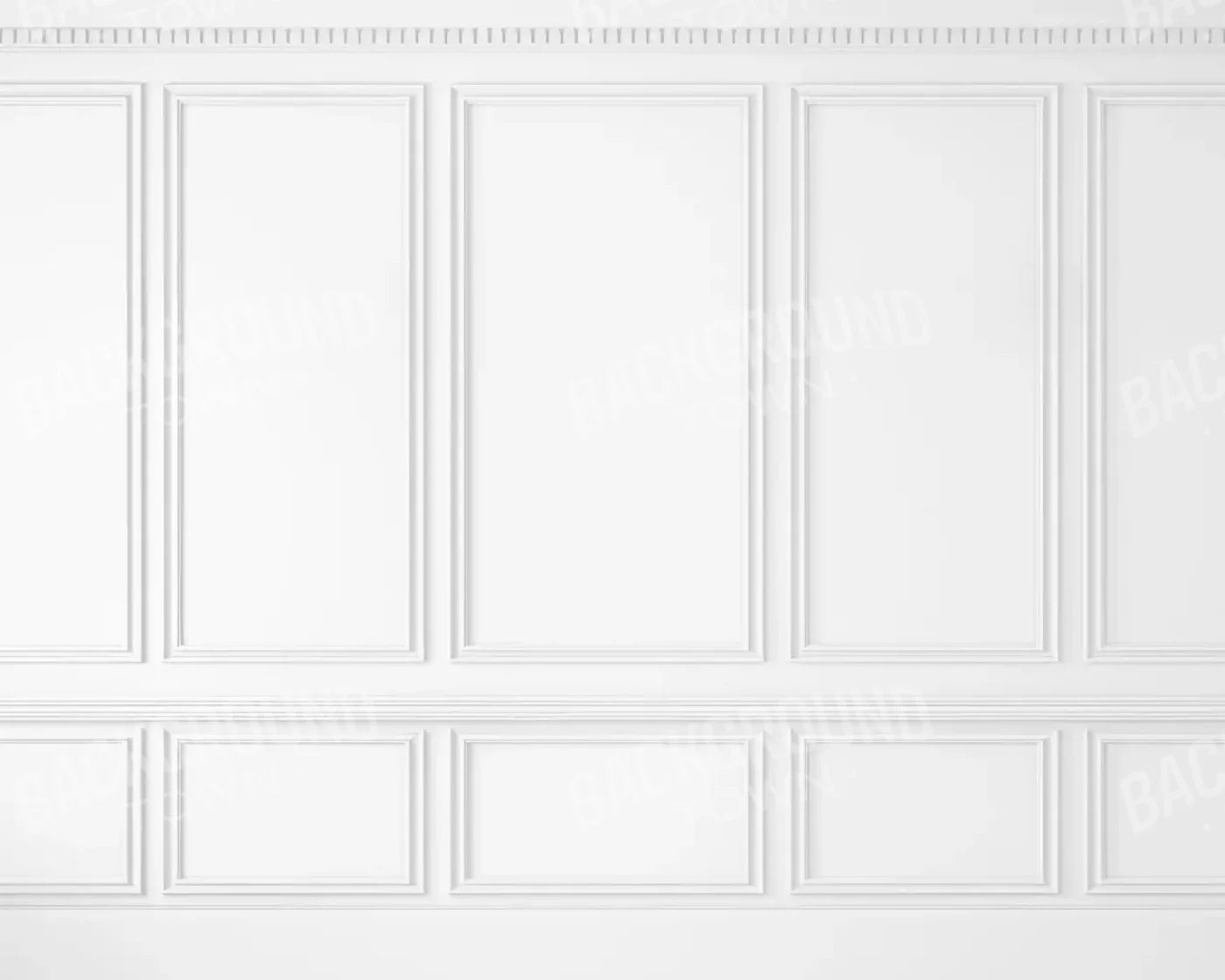 White Wall Ballroom 10’X8’ Fleece (120 X 96 Inch) Backdrop