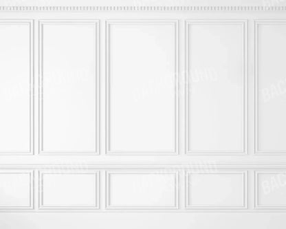 White Wall Ballroom 10’X8’ Fleece (120 X 96 Inch) Backdrop