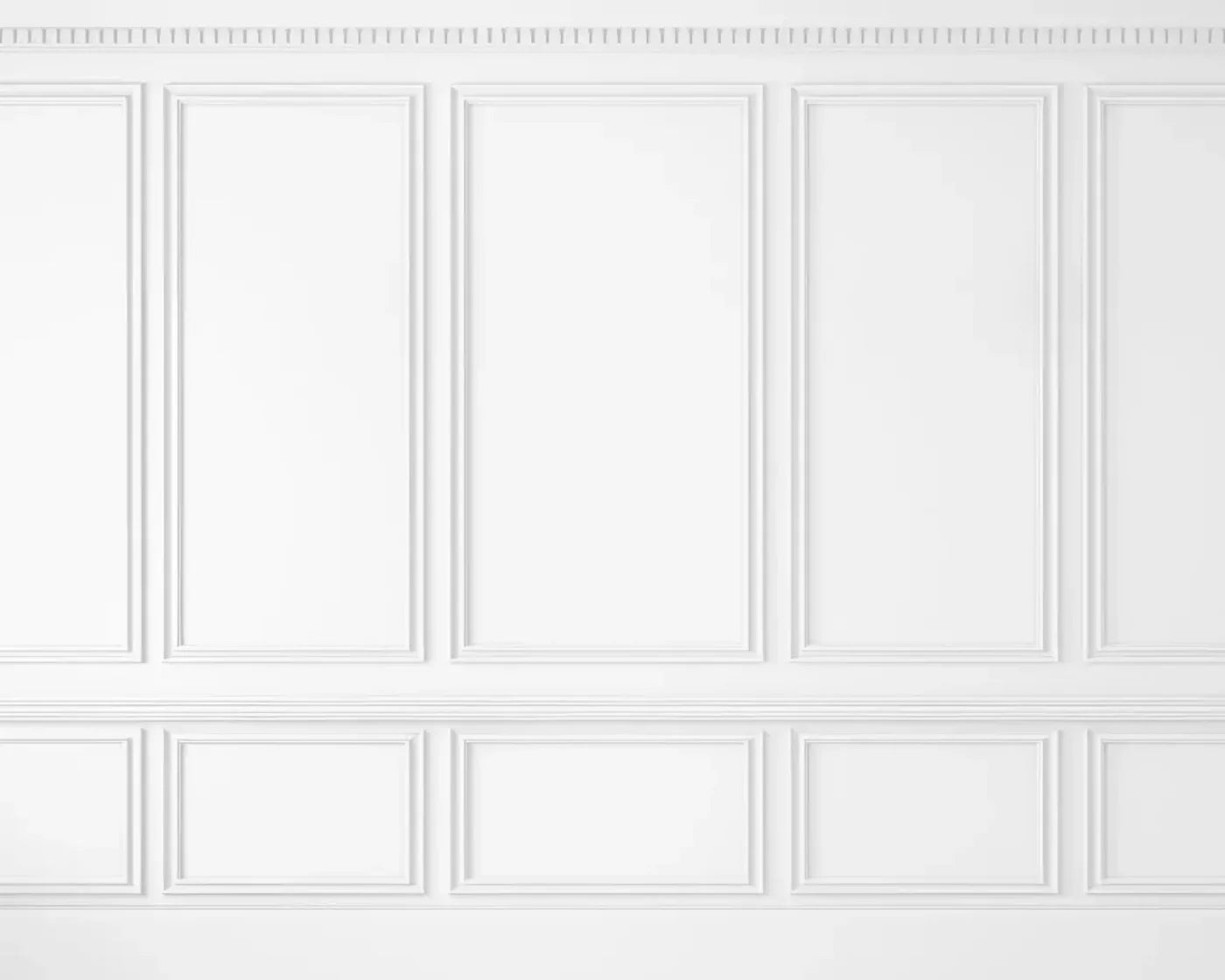 White Wall Ballroom 10’X8’ Fleece (120 X 96 Inch) Backdrop