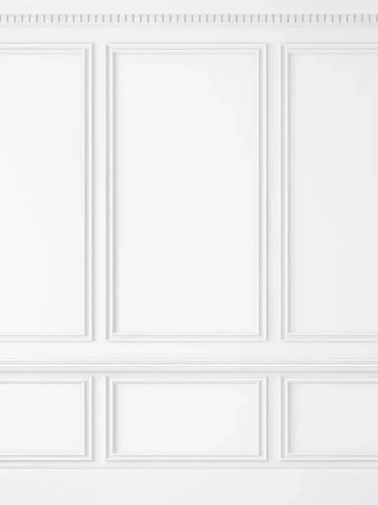 White Wall Ballroom 6’X8’ Fleece (72 X 96 Inch) Backdrop