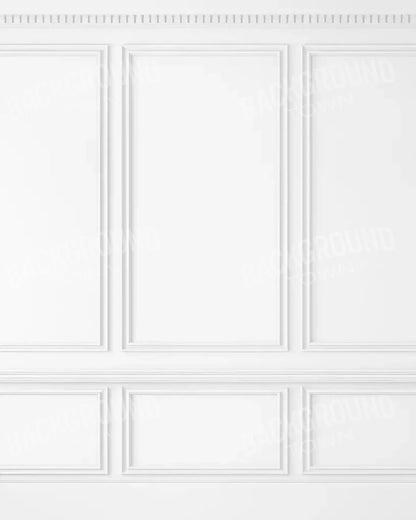 White Wall Ballroom 8’X10’ Fleece (96 X 120 Inch) Backdrop